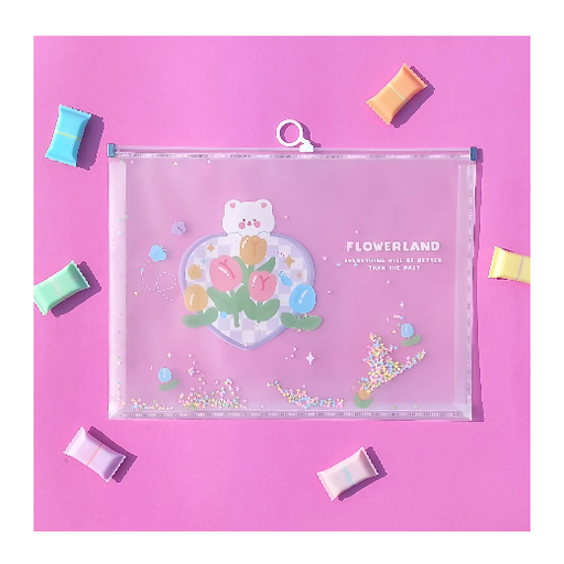 Transparent Folder Flowerland 24684-5