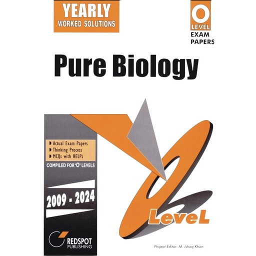[9789696230144] REDSPOT O Level Pure Biology (Yearly 2009 - 2024) - 5090