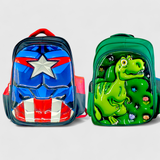 3D Pre Primary School Bag - Assorted Characters