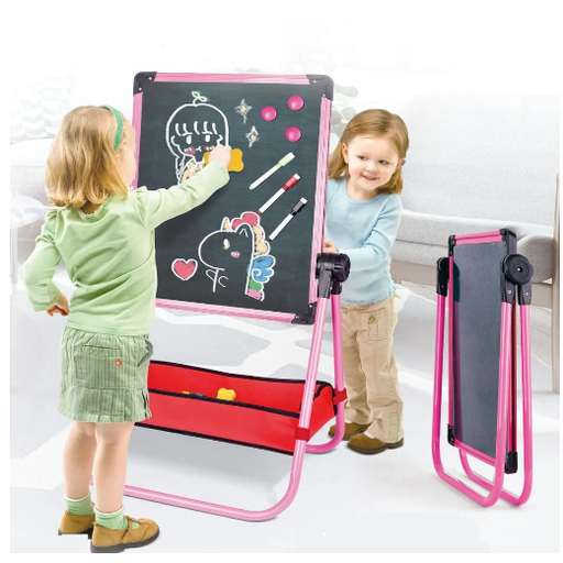 2 in 1 Easel Magnetic Writing Board Cab