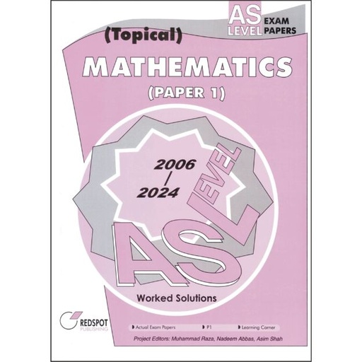 [9789696230359] REDSPOT AS Level Mathematics Topical Paper 1 (Year: 2006 - 2024) -9709