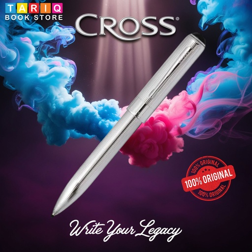 Cross Tracker Lustrous Chrome Ballpoint Pen With Chrome Plated appointments Item# AT0702-101