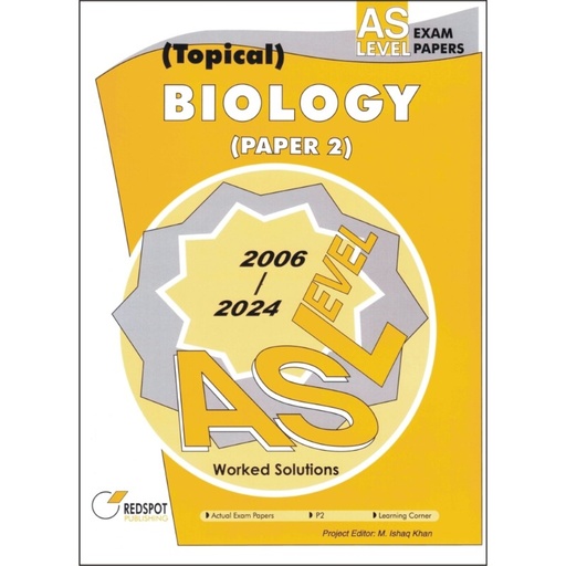 [9789696230427] REDSPOT AS Level Biology Topical Paper 2 (Year: 2006 - 2024) - 9700