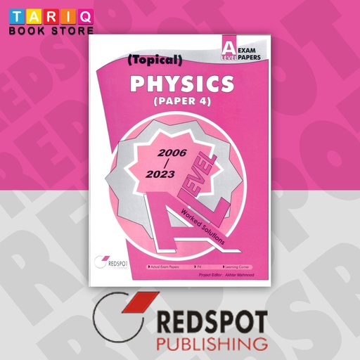 [9789696230397] REDSPOT A Level Physics Topical Paper 4 (Year: 2006 - 2023) - 9702