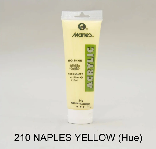 [6974102667338] Maries Acrylic Paint - 75ml - No. 210 - Naples Yellow Hue