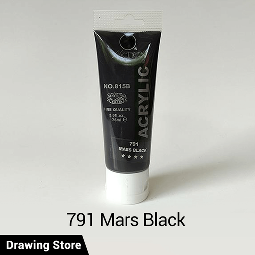 [6974102667307] Maries Acrylic Paint - 75ml - No. 791 - Mars Black