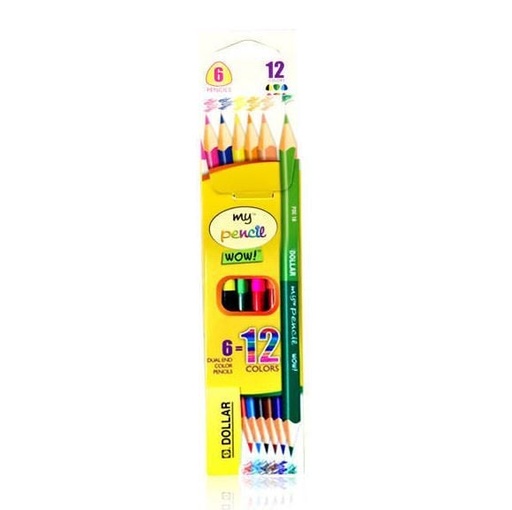 Dollar My Pencil WOW Dual End 12 Colour Pencils