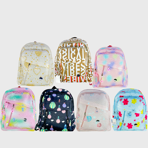 Mix Printed College Bags - 6211