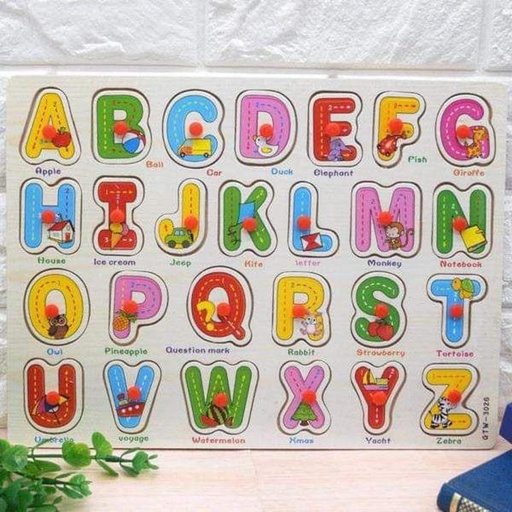 Wooden Slate ABCD