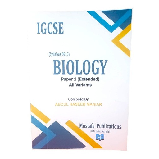 Al Mustafa IGCSE Biology Paper 2 Extended All Variants (Edition: 2024-2025)