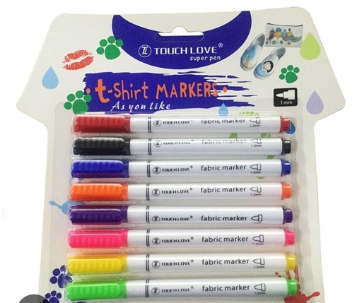 Toy Touch Love Super Pen T-Shirt Markers Pack Of 8 Pcs