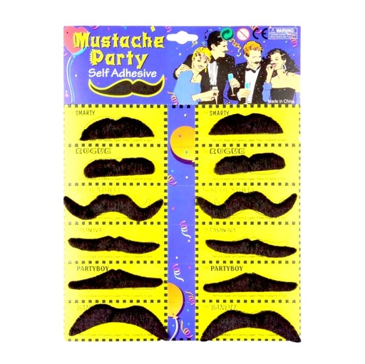 Mustache Party Self Adhesive