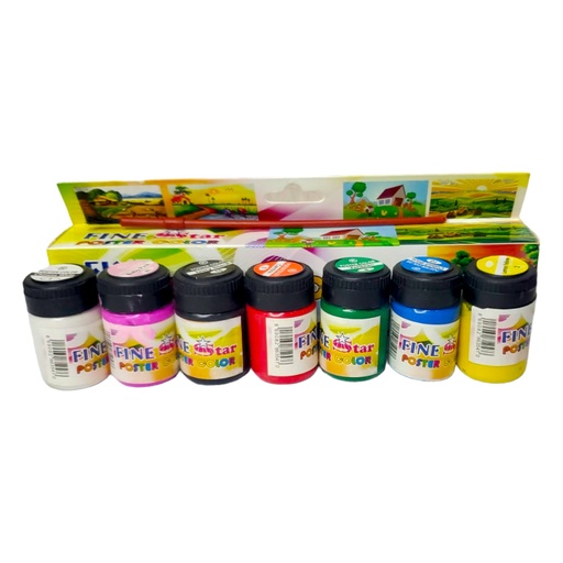 Fine Star Poster Color - Pack of 7