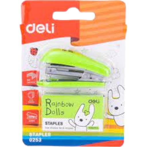 [6921734902535] Mini Stapler - No. 0253 - Deli