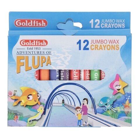 [1213642000119] 12 Jumbo Crayons - No.C12 - Gold Fish