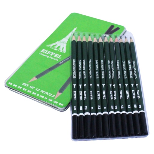Graded Art Pencil - Pack of 12 - Eiffel