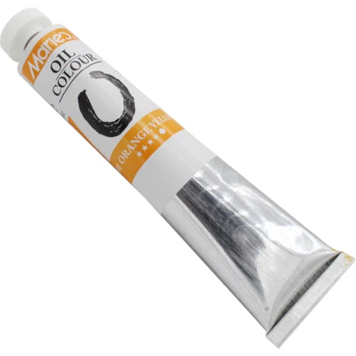 Oil Colour Paint Tube - 301 Orange Yellow - 50ml - Maries