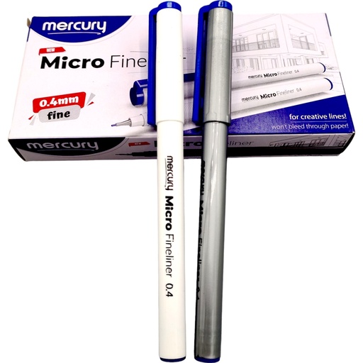 Micro Fineliner Blue Pointer - 0.4mm - Mercury