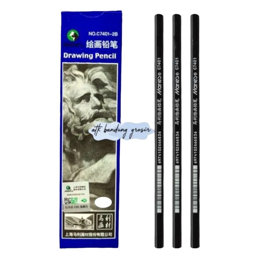 [6974102667000] Maries Drawing 8B Pencils - 1 Pcs - No. C7401