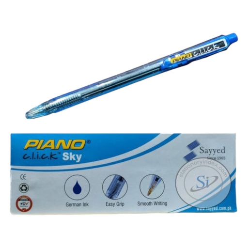 [8961100472604] Piano Click Sky Ball pen - Black