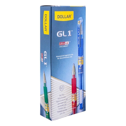 [695240210502] Dollar GL1 Gel Pen - Blue - 0.7mm - 1 Pcs - No. BPGL0.7