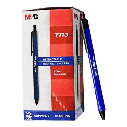 [6933631548068] M&G Blue Ball Pen - Tr3 - 0.7mm -  1Pcs