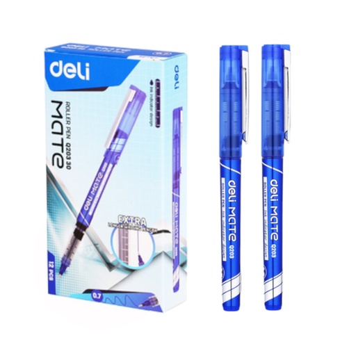 [6935205369611] Deli Mate Roller Pen - Blue - 1 Pcs - No. EQ20230