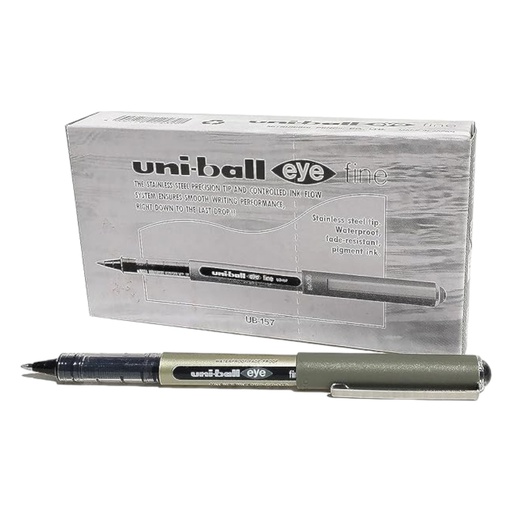 [4902778524398] Uni Ball Eye Fine Roller Ball Pen - Black - 1 Pcs - No. UB-157