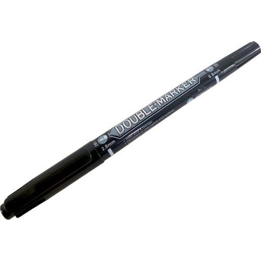 [6947503702441] M&G Double Marker - Black - 0.8mm | 2.8mm - 1 Pcs - No. APM21372