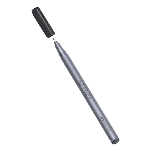 [6941458323928] M&G Sketcher Micro Fineliner Pen - Black - 0.8mm - 1 Pcs - No. ACPN0338