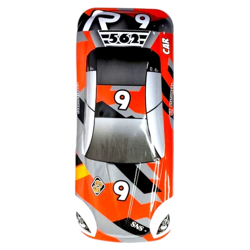 Metallic Car Pencil Box - Red - No. KT50078