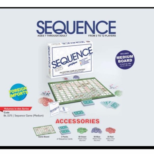 [9789697088010] SEQUENCE Board Game - No. 3227 - Big