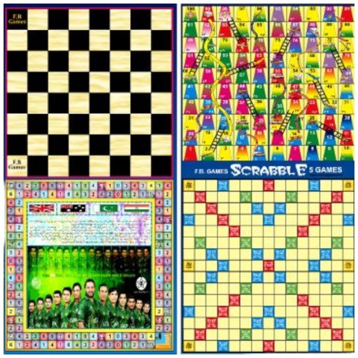 5 in 1 Ludo Board Game