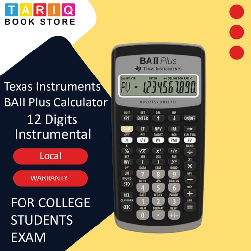 [3243480104784] Texas Instruments BAII Plus Calculator