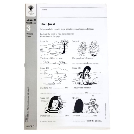 [9780199167715] Oxford Reading Tree: Level 9: Workbook 3: The Quest