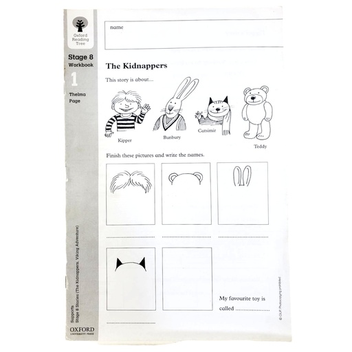 [9780199167661] Oxford Reading Tree: Level 8: Workbook 1: The Kidnappers