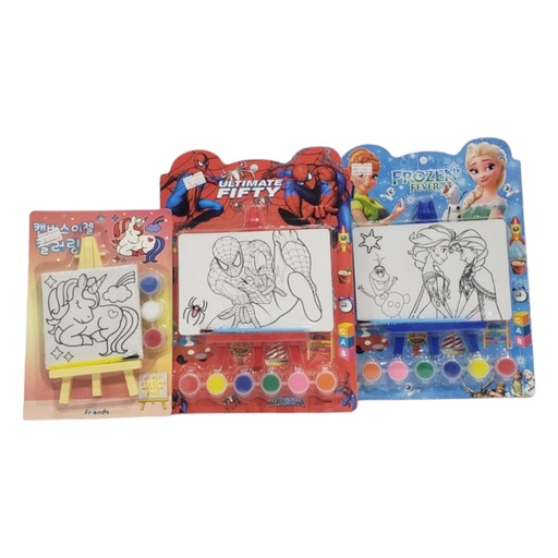 Canvas Painting Set - Assorted Characters - 9922