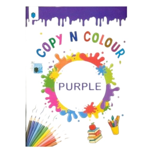 [9789692101158] Copy n Colour (Purple) - Paramount Colouring Book