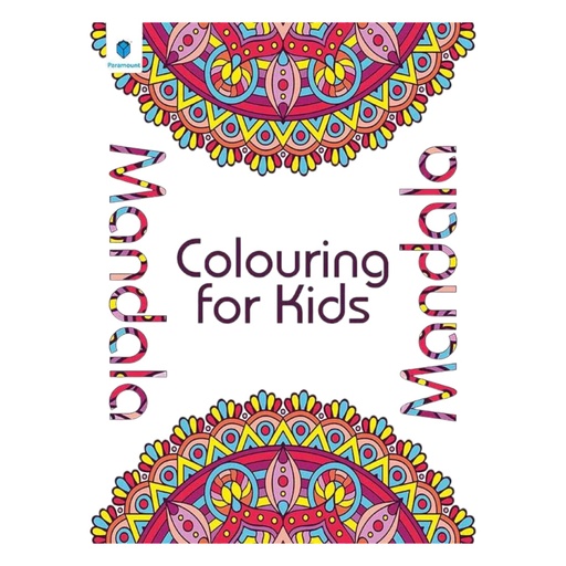 Mandala For Kids (Purple) - Paramount Colouring Book