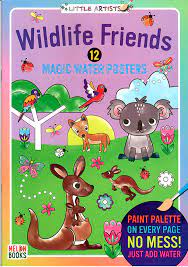 [9789392628306] LITTLE ARTISTS: WILDLIFE FRIENDS 12 MAGIC WATER POSTERS