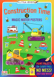 [9789392628252] Little Artists: Construction time! (Magic Water Book)